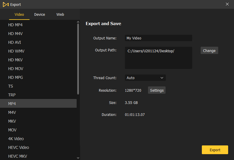 export video to computer