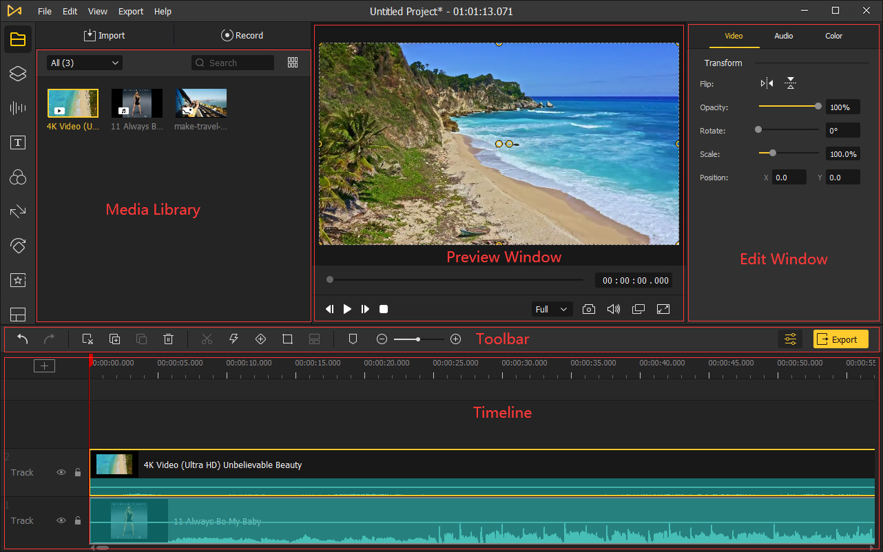 acemovi main interface
