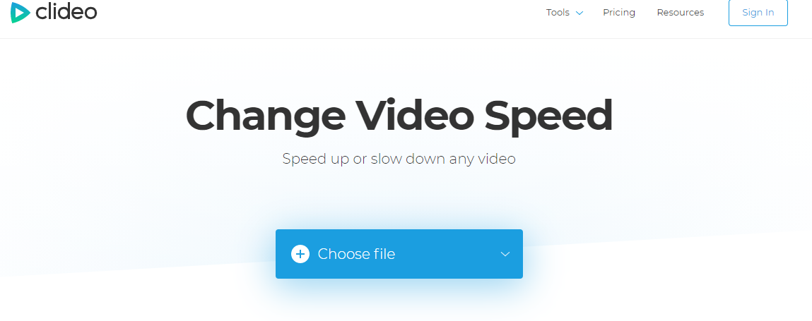 clideoでビデオ速度を変更する