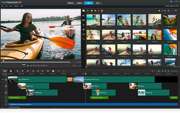 corel videostudio ultimateの手頃な価格のyoutube用ビデオ編集ソフトウェア