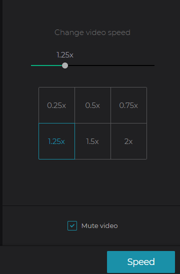 clideoでビデオをスピードアップまたはスローダウン